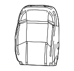 7YK93YA7AA - Body: Seat Back Cover for Ram: ProMaster EV Image