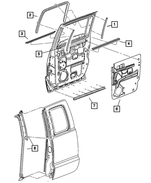 Weatherstrips and Seals for 2005 Dodge Dakota #0