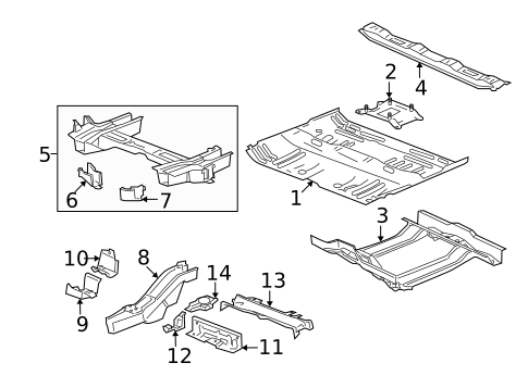Floor & Rails for 2008 Saturn Vue #0