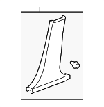 84121TA0A01ZB - Body: Lower Center Pillar Trim for Honda: Accord Image