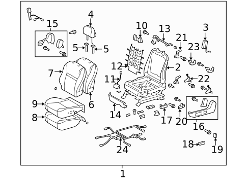 Power Seats for 2011 Toyota Corolla #0