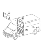 5122967AA - Interior Trim: Quarter Panel for Mopar Image