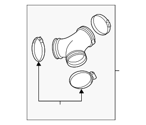 97011014023 - : Engine Air Intake Hose Adapter for Porsche Image