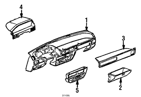 Instrument Panel for 1986 Nissan Pulsar NX #0