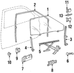 75620SB3013 - Body: Handle, Outside for Honda: Accord, Civic Image