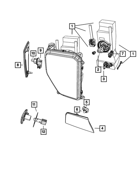 Lamps-Interior and Exterior for 2012 Jeep Liberty #0