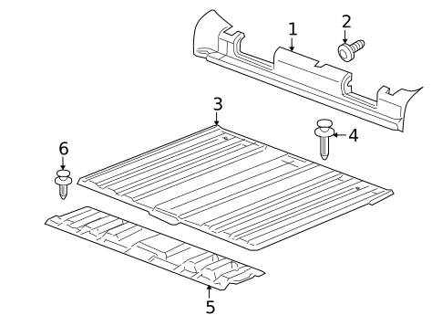 Interior Trim - Rear Body for 2004 GMC Envoy XUV #0