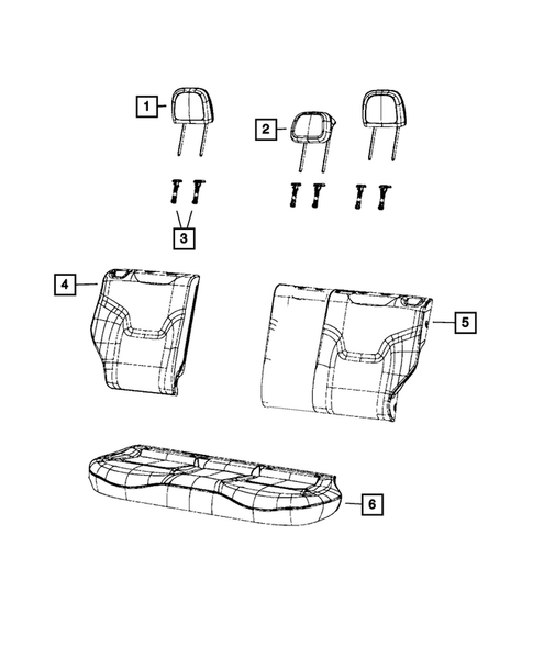 Rear Seats - Second Row for 2022 Jeep Renegade #5