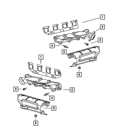 Manifolds and Vacuum Fittings for 2008 Dodge Charger #1