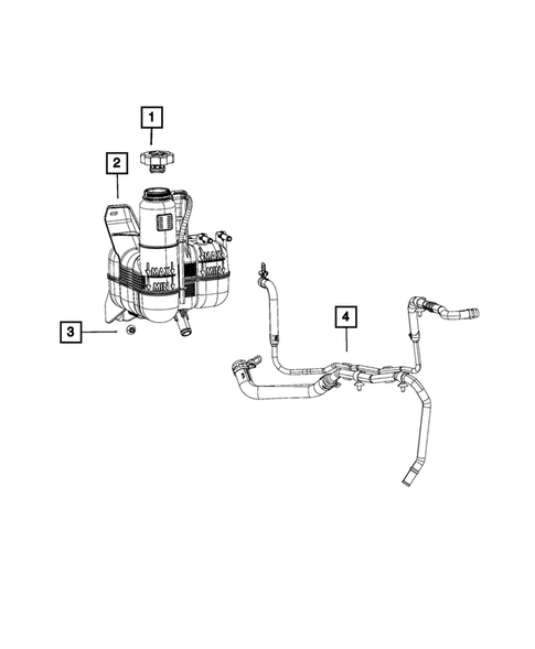 Engine Coolant Reservoir (Bottle) for 2018 Ram 3500 #1