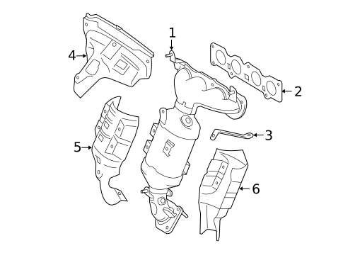 Exhaust Manifold for 2013 Scion iQ #0