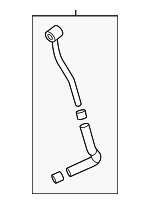 282602S300 - Fuel System: Coolant Line for Hyundai: Santa Cruz, Santa Fe, Sonata Image