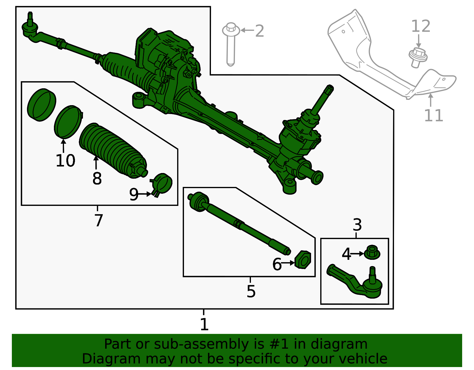 STE-713 - Motorcraft™ Rack And Pinion Assembly - 2019-2023 Ford STE-713 - Motorcraft™ Rack And Pinion Assembly - 2019-2023 Ford
