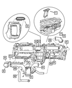 5264749AE - : Air Outlet Distribution Duct, Center for Mopar Image
