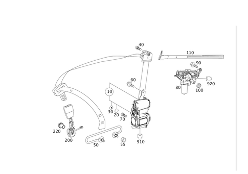 Front Seat Safety Belt for 2012 Mercedes-Benz E550 #0