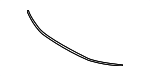 861522S000 - Body: Cowl Grille Seal Strip for Hyundai Image