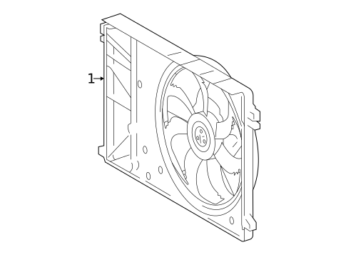 Cooling Fan for 2023 Toyota bZ4X #0