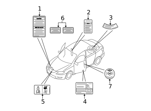Labels for 2004 Mazda 3 #0