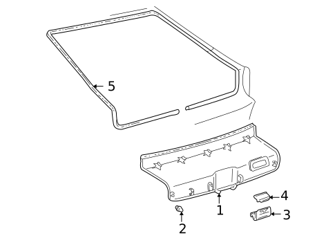 Interior Trim for 2000 Toyota Celica #0