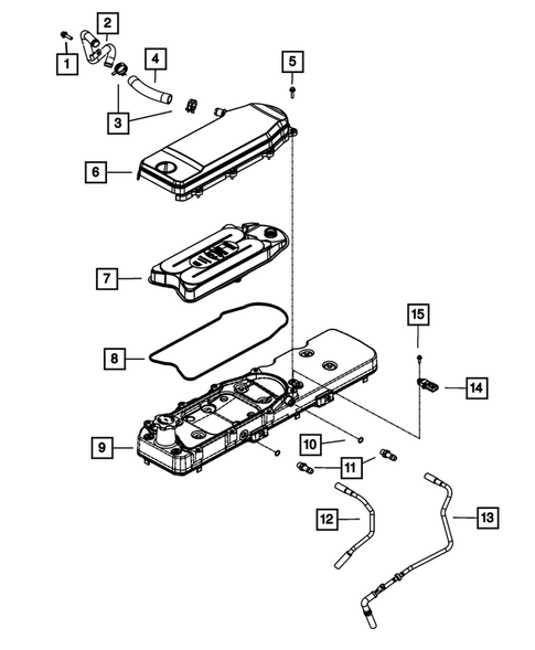 Crankcase Ventilation for 2007 Dodge Ram 3500 #1