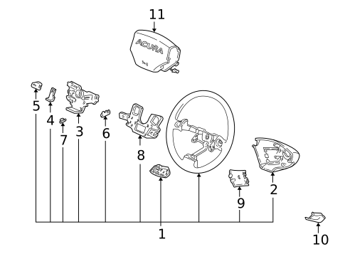 Steering Wheel for 1994 Acura NSX #0