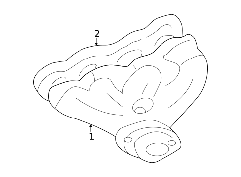 Exhaust Manifold for 2000 Cadillac Seville #0