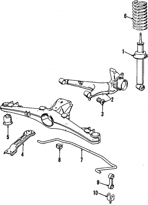 Rear Suspension for 1984 BMW 733i #1