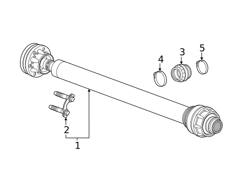 Drive Shaft for 2022 Chevrolet Silverado 1500 LTD #2