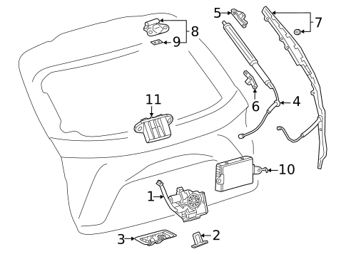 Lock & Hardware for 2022 Lexus NX350h #2