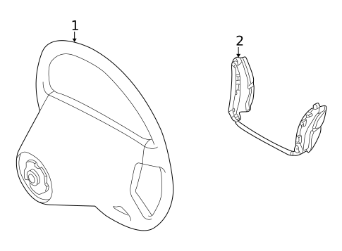 Steering Wheel & Trim for 2001 Mercedes-Benz CL55 AMG #0