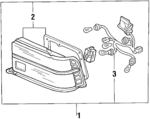 33500SD4A01 - Electrical: Combo Lamp Assembly for Acura: Legend Image