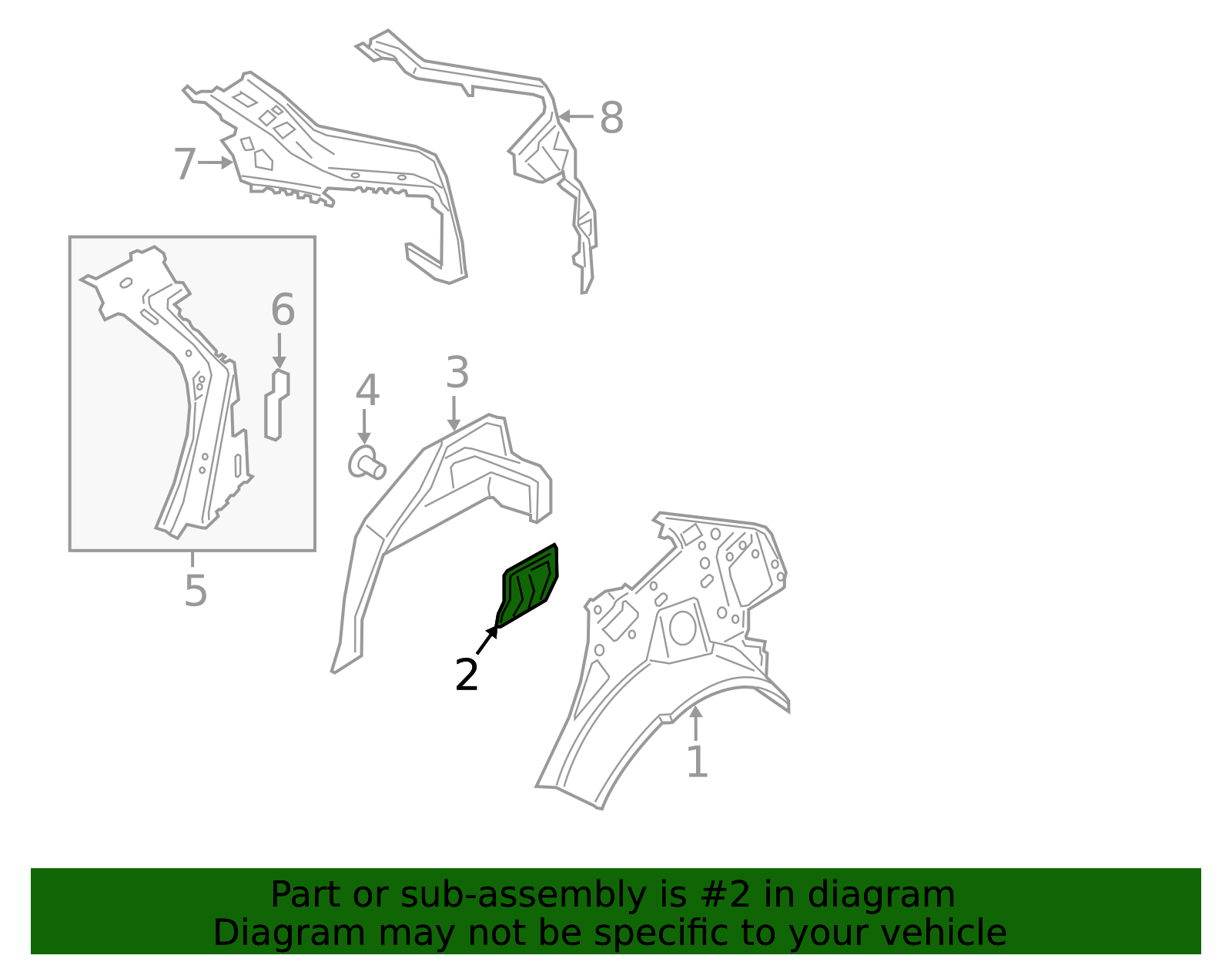 FT4Z-18A017-C - High-Quality Inner Bracket for 2015-2024 Ford ...