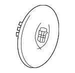 9597188 - : 2008-2011 Cadillac DTS - Button Style Center Cap with Crest and Wreath Logo for GM Image