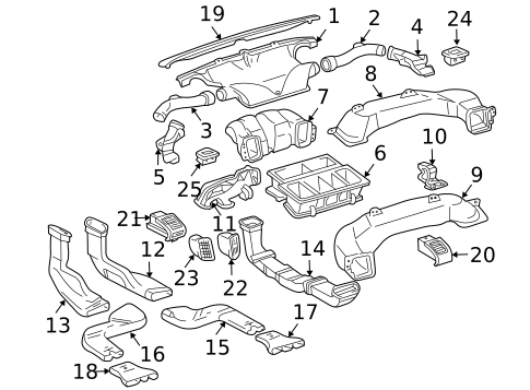 Ducts for 2004 Lexus RX330 #0