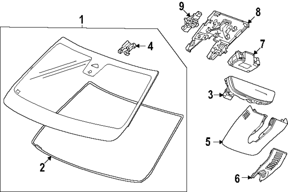 2024-2025 GM Windshield 26410579 | OEM Parts Online
