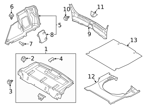 Interior Trim - Rear Body for 2017 Mazda 3 #1