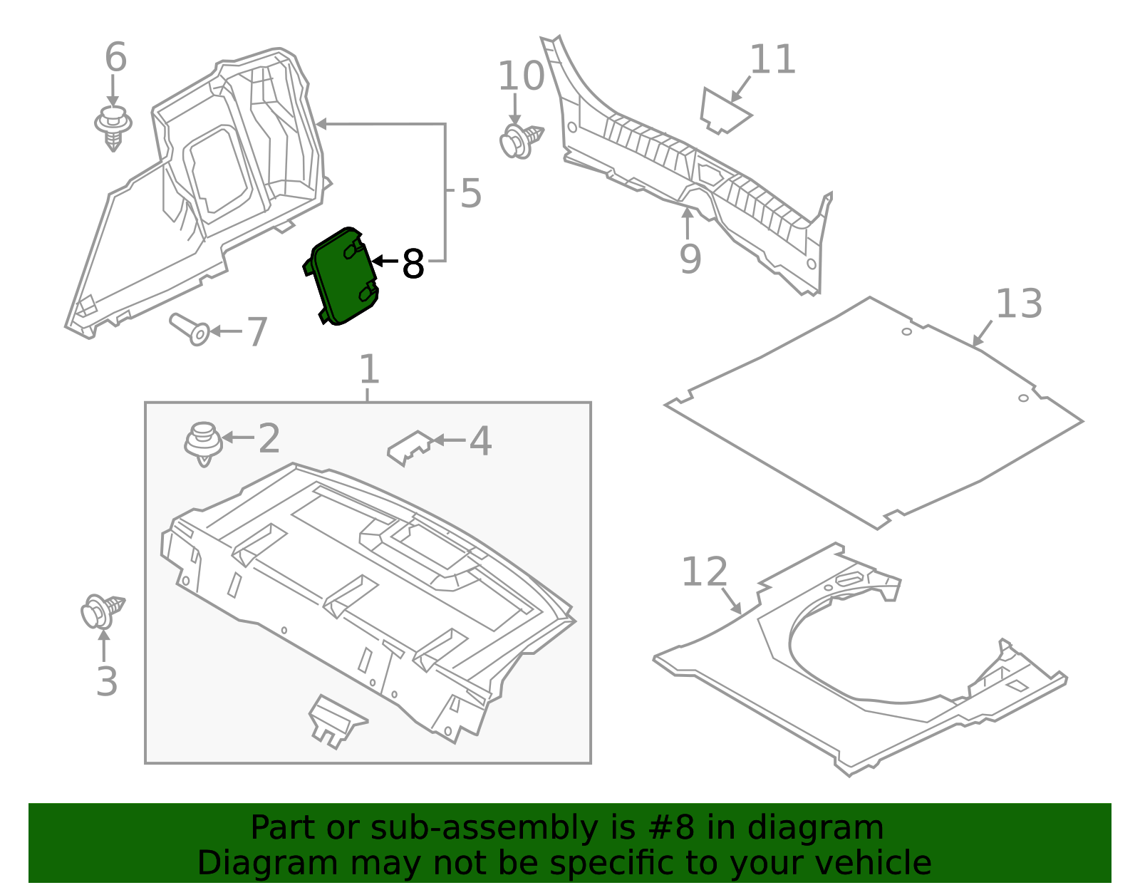 BHN1-68-8T0 - Trunk Trim Panel Insert - 2014-2018 Mazda 3 | Mazda Swag