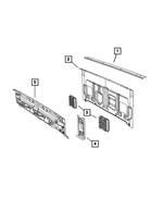 68346649AB - Body Sheet Metal Except Doors: Belt Rail Retainer for Mopar Image