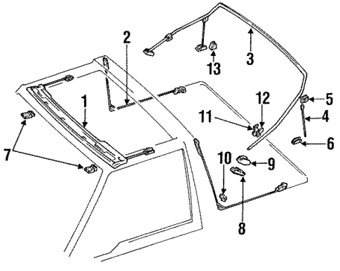 Frame & Components for 1998 Chevrolet Tracker #1
