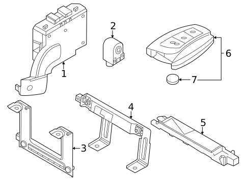 Keyless Entry Components for 2023 Genesis G90 #0