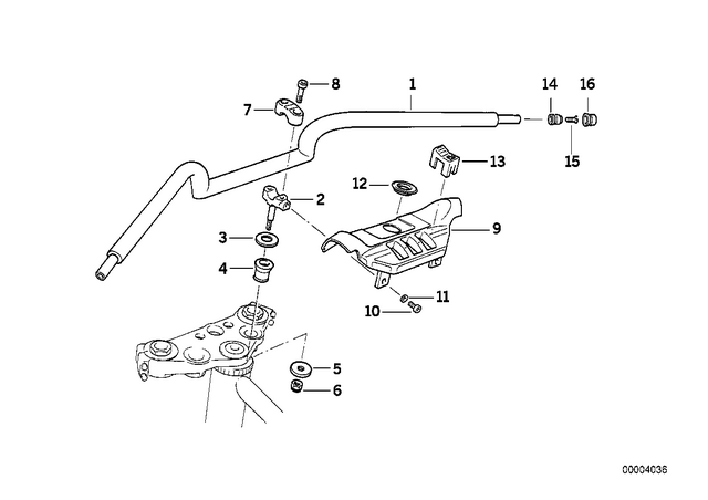 32712308045 - Steering: Clamping Support, Bottom -  for BMW-Motorrad Image