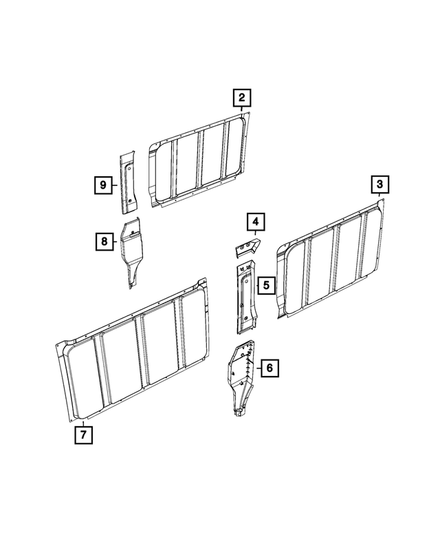 5RN94LXEAA - : Side Trim Panel for Mopar Image