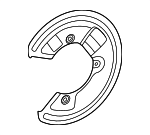 2324236700 - Brakes: Splash Shield for Mercedes-Benz Image