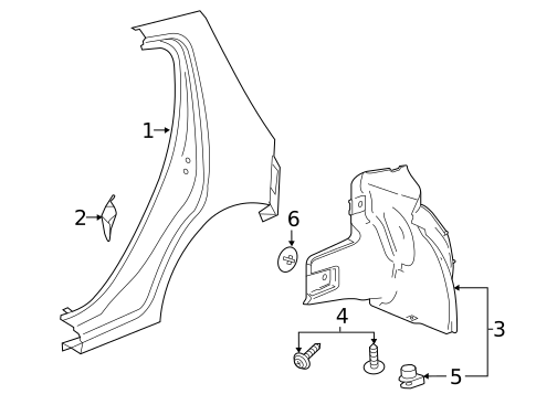 Quarter Panel & Components for 2014 Chevrolet Spark EV #0