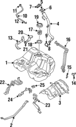 42032PA000 - Air &amp; Fuel Delivery: Fuel Tank Cap for Subaru: SVX Image