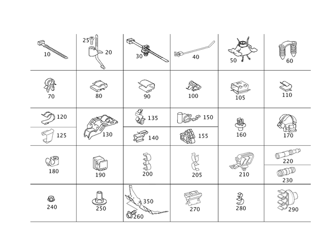 5997629064 - Electrical Equipment and Instruments: Cable Strap for Mercedes-Benz: CLK430, E430 Image image