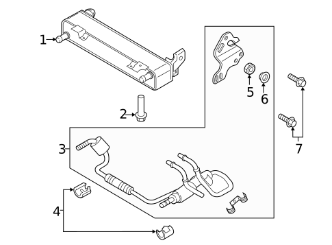 Trans Oil Cooler for 2023 Lincoln Aviator #0