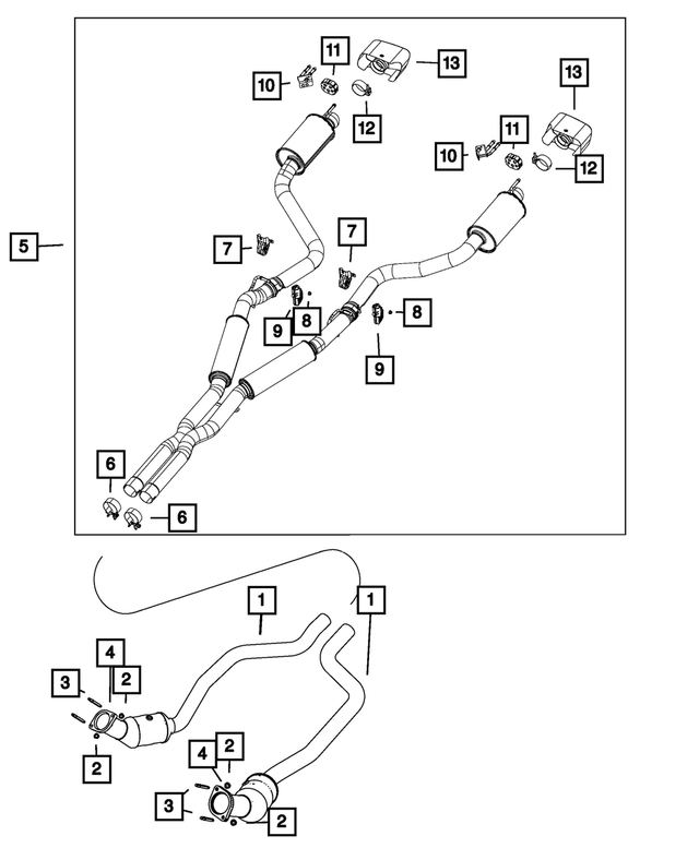 6106312AA - Exhaust: Flange Lock Nut for Mopar Image image