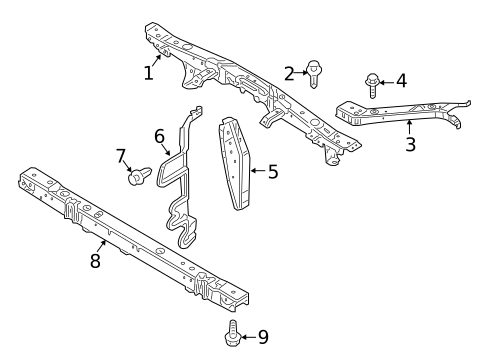 Radiator Support for 2016 Nissan Juke #0
