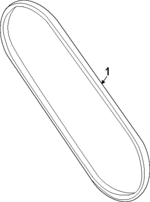 1340A235 - : Serpentine Belt for Mitsubishi: Outlander PHEV Image